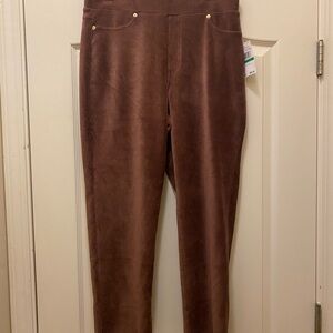 Michael Kors Brown Suede Ankle Pants